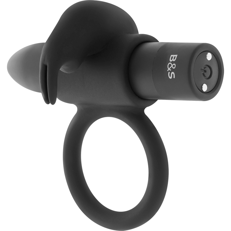 BLACK&SILVER&trade;- BURTON RING 10 MODOS DE VIBRAÇÃO PRETO - D-226979 - Dona Pimenta