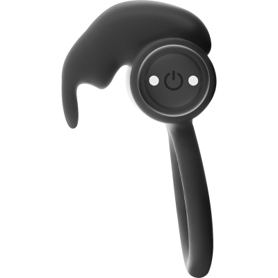 BLACK&SILVER&trade;- BURTON RING 10 MODOS DE VIBRAÇÃO PRETO - D-226979 - Dona Pimenta
