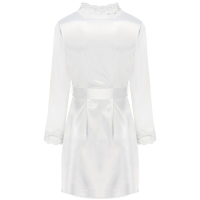 LIVCO CORSETTI FASHION - JACQUELINE LC 90249 ROUPO + CAMISA + CALCINHA ECRU S/M - D-239092 - Dona Pimenta