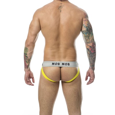 MOB - CALÇA CLASSIC JOCK STRIPE AMARELA TAMANHO G - D-243574 - Dona Pimenta
