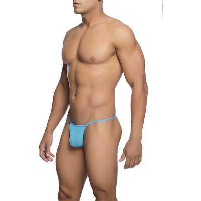 MOB - TANGA TRANSPARENTE EM FORMATO T AQUA TAMANHO L/XL - D-243552 - Dona Pimenta