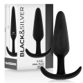 BLACK&SILVER&trade; - PLUG ANAL DE SILICONE KAEL COM CABO MÉDIO - D-234776 - Dona Pimenta