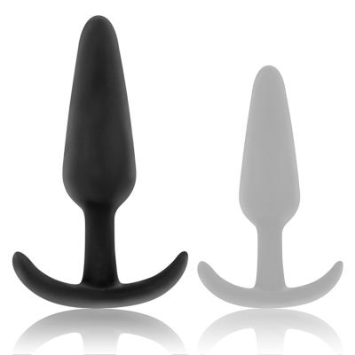 BLACK&SILVER&trade; - PLUG ANAL DE SILICONE KAEL COM CABO MÉDIO - D-234776 - Dona Pimenta