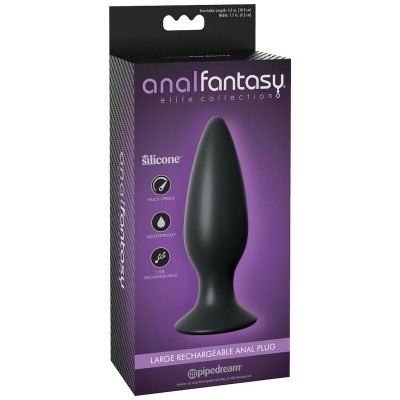 COLEÇÃO ANAL FANTASY ELITE GRANDE PLUGUE ANAL RECARREGÁVEL - PD4774-23 - Dona Pimenta