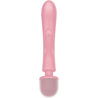 SATISFYER - TRIPLE LOVER RABBIT VIBRADOR MASSAGER ROSA - D-237604 - Dona Pimenta