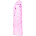 BAILE - CAPA PARA O PÉNIS EM SILICONE ESTIMULANTE ROSA 13 CM