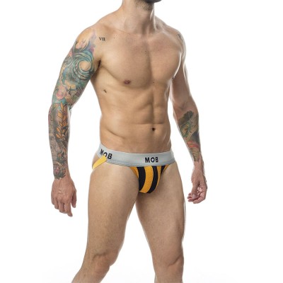 MOB - CALÇA CLASSIC JOCK STRIPE LARANJA TAMANHO G - D-243564 - Dona Pimenta