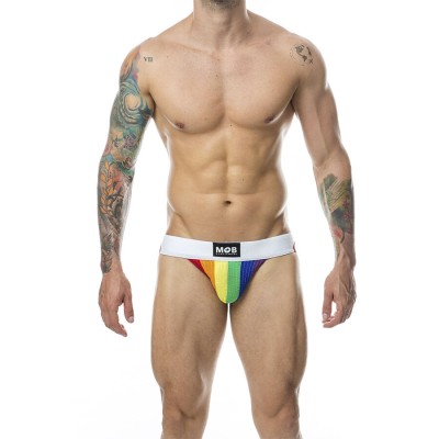 MOB - CALÇA CLASSIC JOCK STRIPE RAINBOW TAMANHO G - D-243579 - Dona Pimenta