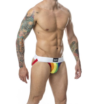 MOB - CALÇA CLASSIC JOCK STRIPE RAINBOW TAMANHO G - D-243579 - Dona Pimenta