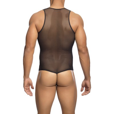 MOB - BODYSHEER PRETO TRANSPARENTE TAMANHO L/XL - D-243558 - Dona Pimenta
