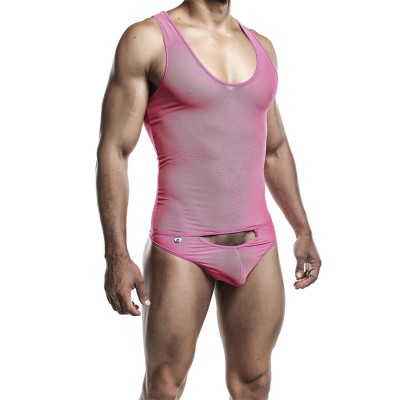 MOB - BODYSHEER ROSA TRANSPARENTE TAMANHO L/XL - D-243560 - Dona Pimenta