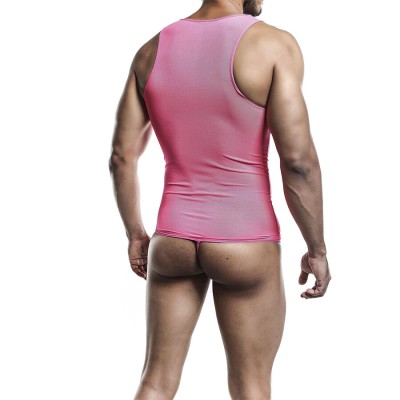 MOB - BODYSHEER ROSA TRANSPARENTE TAMANHO L/XL - D-243560 - Dona Pimenta