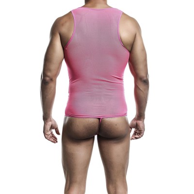 MOB - BODYSHEER ROSA TRANSPARENTE TAMANHO L/XL - D-243560 - Dona Pimenta