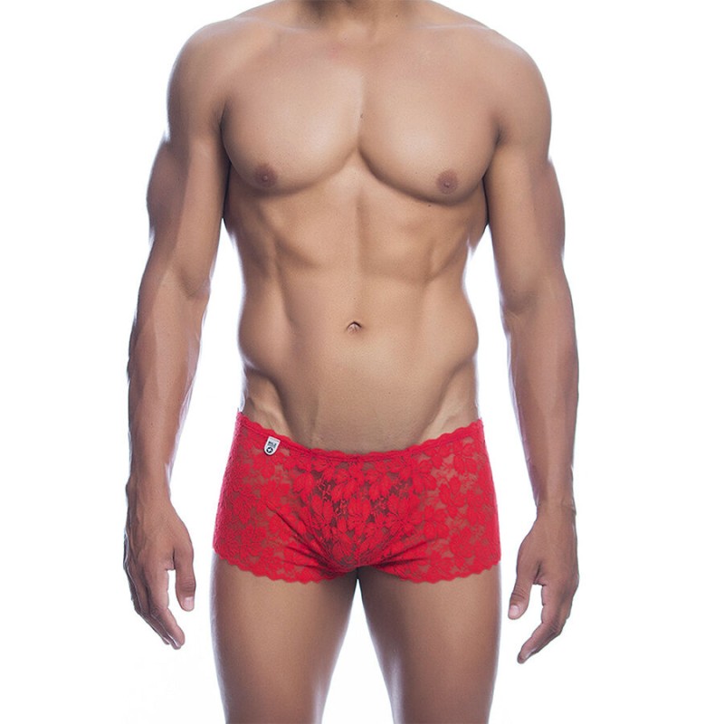 MOB - BOXER DE RENDA VERMELHA TAMANHO L/XL - D-243522 - Dona Pimenta