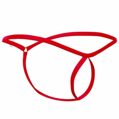 MOB - TANGA VERMELHA EM FORMATO DE LÁGRIMAS TAMANHO L/XL - D-243480 - Dona Pimenta