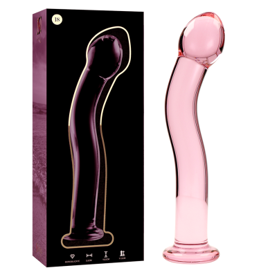 SERIE NEBULA BY IBIZA - MODELO 18 DILDO VIDRO BOROSILICADO 18,5 X 35 CM