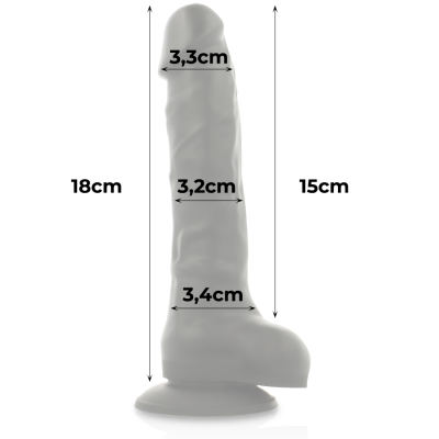 COCK MILLER DENSIDADE DE SILICONE COCKSIL ARTICULÁVEL PRETO 18 CM - D-224953 - Dona Pimenta