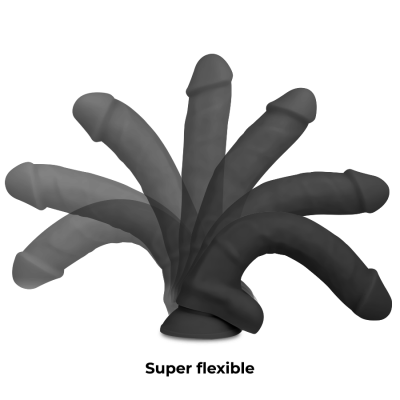 COCK MILLER DENSIDADE DE SILICONE COCKSIL ARTICULÁVEL PRETO 18 CM - D-224953 - Dona Pimenta