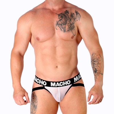 MACHO - MX26X1 JOCK NET BRANCO S - D-236857 - Dona Pimenta
