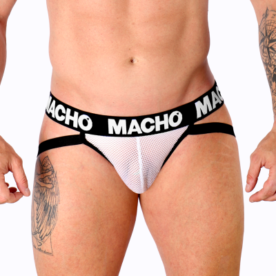 MACHO - MX26X1 JOCK NET BRANCO S - D-236857 - Dona Pimenta