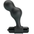 MR PLAY - PLUG ANAL VIBRANTE DE SILICONE PRETO - D-233390 - Dona Pimenta