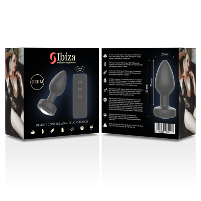 IBIZA - PLUG ANAL DE CONTROLE REMOTO TAMANHO M - D-234394 - Dona Pimenta
