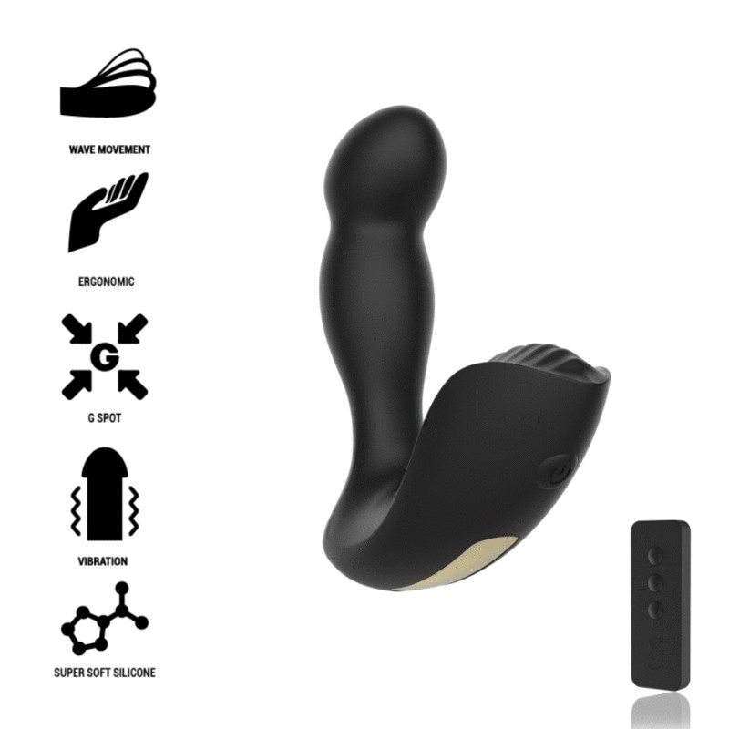 IBIZA - MASSAGER ANAL CONTROLE REMOTO 11 x 4 CM - D-234401 - Dona Pimenta