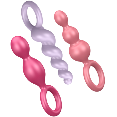 SATISFYER ANAL PLUGS CONJUNTO 3PCS TRICOLOR - D-218453 - Dona Pimenta