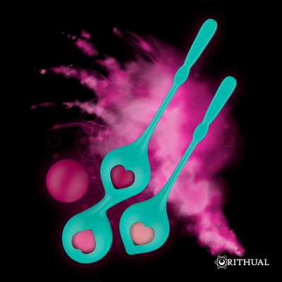 RITHUAL- CONJUNTODE TREINAMENTO PÉLVICO DEVA AQUA GREEN - D-225379 - Dona Pimenta