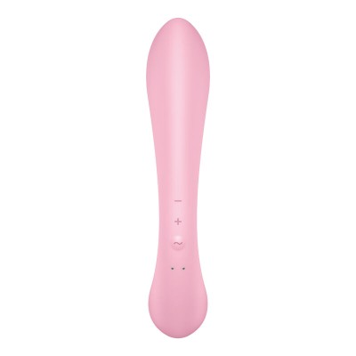 VIBRAÇÃO HÍBRIDA SATISFYER TRIPLE OH - ROSA - D-232924 - Dona Pimenta