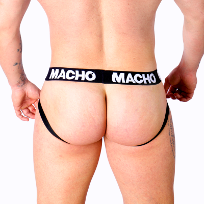 MACHO - MX27GR JOCK GREY BEIGE COURO S - D-233426 - Dona Pimenta