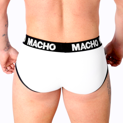 MACHO - MS30BL SLIP BRANCO S - D-239417 - Dona Pimenta