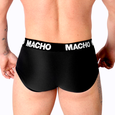MACHO - MS30NG SLIP PRETO S - D-239421 - Dona Pimenta