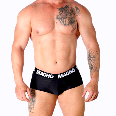 MACHO - MS30NG SLIP PRETO S - D-239421 - Dona Pimenta
