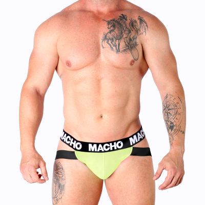 MACHO - MX28FA JOCK VERDE FLUOR S - D-239956 - Dona Pimenta
