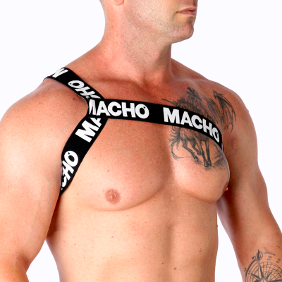 MACHO - ARNÊS ROMANO BRANCO S/M - D-239964 - Dona Pimenta