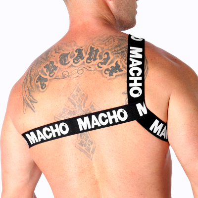 MACHO - ARNÊS ROMANO BRANCO S/M - D-239964 - Dona Pimenta