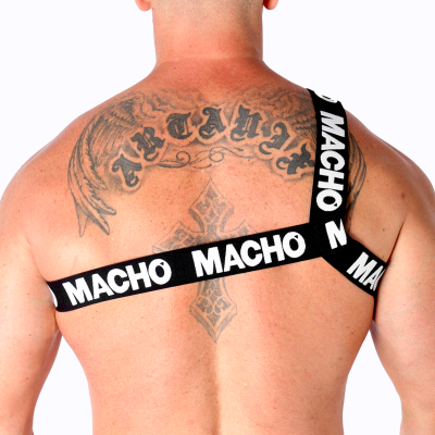 MACHO - ARNÊS ROMANO BRANCO S/M - D-239964 - Dona Pimenta