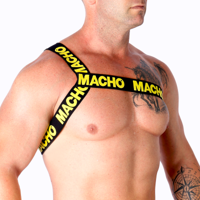MACHO - ARNÊS ROMANO BRANCO S/M - D-239964 - Dona Pimenta