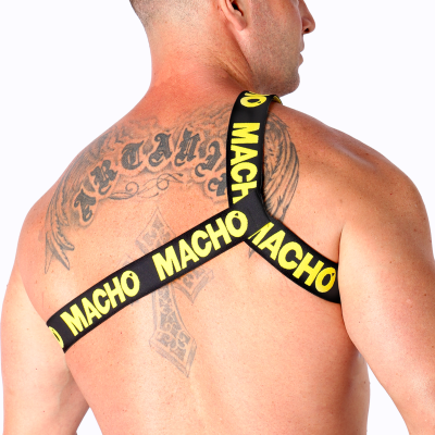 MACHO - ARNÊS ROMANO BRANCO S/M - D-239964 - Dona Pimenta