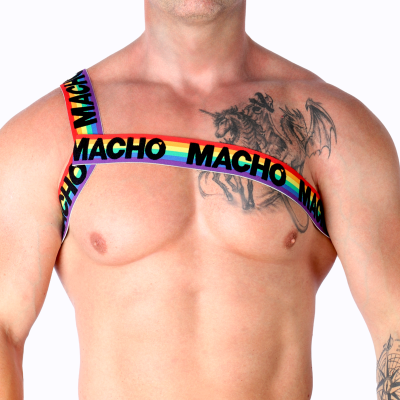MACHO - ARNÊS ROMANO BRANCO S/M - D-239964 - Dona Pimenta