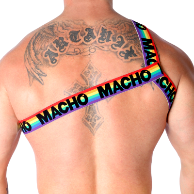 MACHO - ARNÊS ROMANO BRANCO S/M - D-239964 - Dona Pimenta
