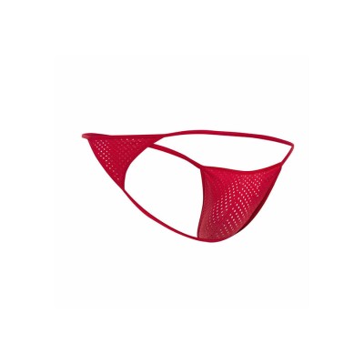 MOB - MICROFIBRA VERMELHA V-STRING TAMANHO L/XL - D-243550 - Dona Pimenta