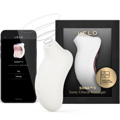 LELO - SONA 3 CREME MASSAGEADOR CLITÓRICO SÔNICO - D-245057 - Dona Pimenta