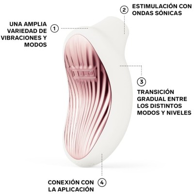 LELO - SONA 3 CREME MASSAGEADOR CLITÓRICO SÔNICO - D-245057 - Dona Pimenta