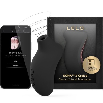 LELO - SONA 3 CRUISE MASSAGEADOR CLITÓRICO SÔNICO PRETO - D-245060 - Dona Pimenta