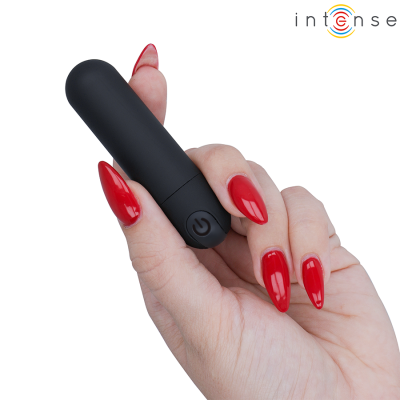 INTENSE - KAREN MINI VIBRATÓRIO BULLET RECARREGÁVEL PRETO - D-245063 - Dona Pimenta