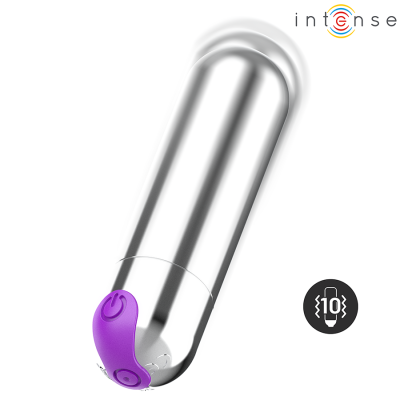 INTENSE - KAREN MINI VIBRATÓRIO BULLET RECARREGÁVEL PRETO - D-245063 - Dona Pimenta