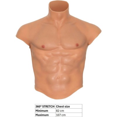 HIDDEN DESIRE - ALTER EGO SILICONE MASCULINO TRONCO CAMISA COM CARNE ABS - D-241493 - Dona Pimenta