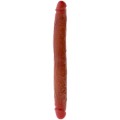 GET REAL - DILDO DE SILICONE DE DUAS PONTAS CARAMELO 35 CM - D-244989 - Dona Pimenta